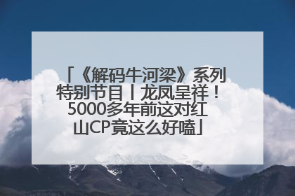 《解码牛河梁》系列特别节目丨龙凤呈祥！5000多年前这对红山CP竟这么好嗑