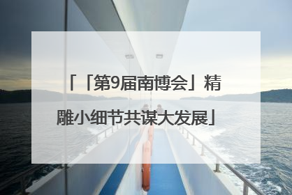 「第9届南博会」精雕小细节共谋大发展