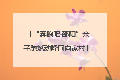 “奔跑吧·邵阳”亲子跑燃动隆回向家村