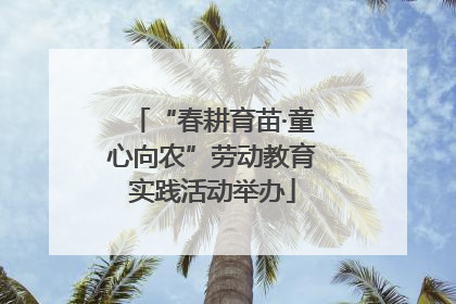 “春耕育苗·童心向农”劳动教育实践活动举办