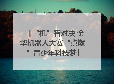 “机”智对决 金华机器人大赛“点燃”青少年科技梦