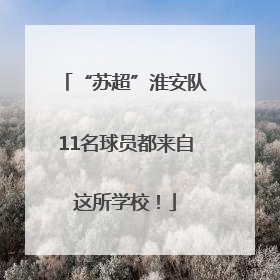 “苏超”淮安队11名球员都来自这所学校！
