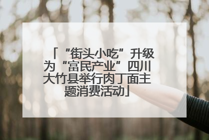 “街头小吃”升级为“富民产业”四川大竹县举行肉丁面主题消费活动