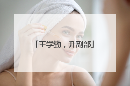 王学勤，升副部