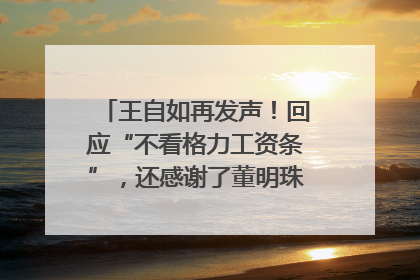 王自如再发声！回应“不看格力工资条”，还感谢了董明珠和雷军｜热财经