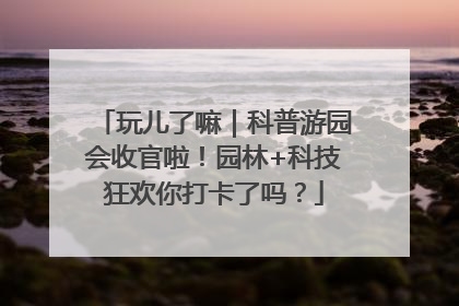 玩儿了嘛｜科普游园会收官啦！园林+科技狂欢你打卡了吗？
