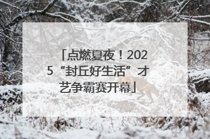 点燃夏夜！2025“封丘好生活”才艺争霸赛开幕