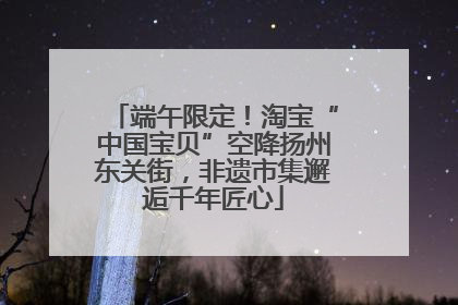 端午限定！淘宝“中国宝贝”空降扬州东关街，非遗市集邂逅千年匠心