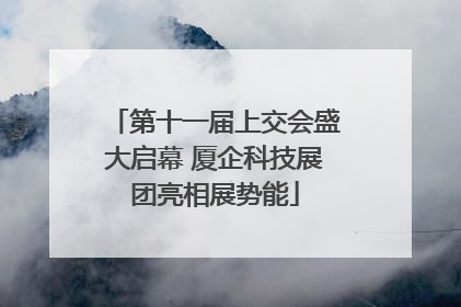 第十一届上交会盛大启幕 厦企科技展团亮相展势能