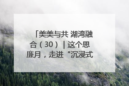美美与共 湖湾融合（30）｜这个思廉月，走进“沉浸式”清风课堂