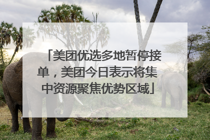美团优选多地暂停接单，美团今日表示将集中资源聚焦优势区域