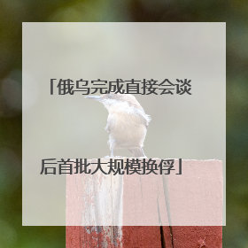 俄乌完成直接会谈后首批大规模换俘