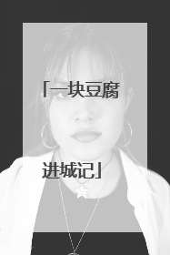 一块豆腐进城记