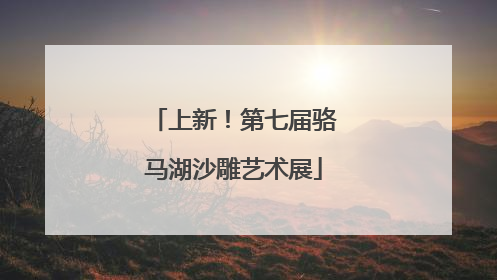 上新！第七届骆马湖沙雕艺术展