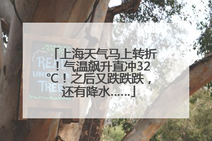 上海天气马上转折！气温飙升直冲32℃！之后又跌跌跌，还有降水……