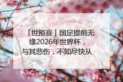 世预赛｜国足提前无缘2026年世界杯，与其悲伤，不如尽快从选帅开始重建