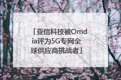 亚信科技被Omdia评为5G专网全球供应商挑战者