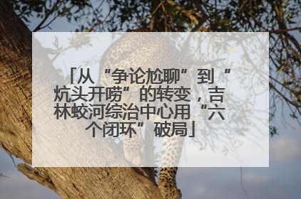 从“争论尬聊”到“炕头开唠”的转变，吉林蛟河综治中心用“六个闭环”破局