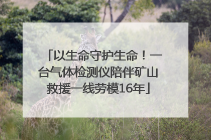 以生命守护生命！一台气体检测仪陪伴矿山救援一线劳模16年