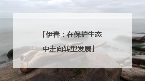 伊春：在保护生态中走向转型发展