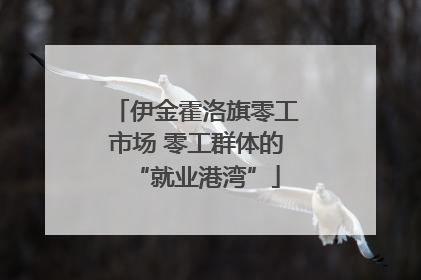 伊金霍洛旗零工市场 零工群体的“就业港湾”