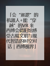 会“巡逻”的机器人+能“穿越”的VR 来西博会德阳馆感受古蜀文明与现代智造的时空对话｜西博视界