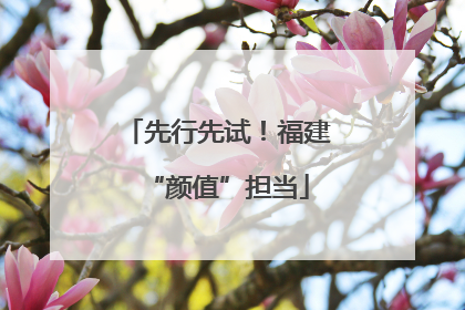 先行先试！福建“颜值”担当