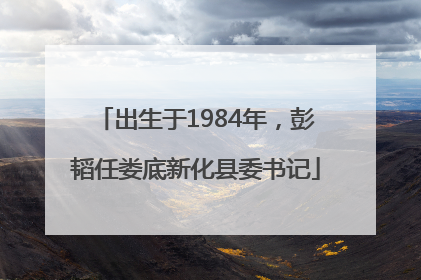 出生于1984年，彭韬任娄底新化县委书记