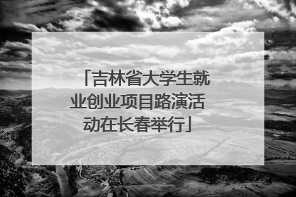 吉林省大学生就业创业项目路演活动在长春举行