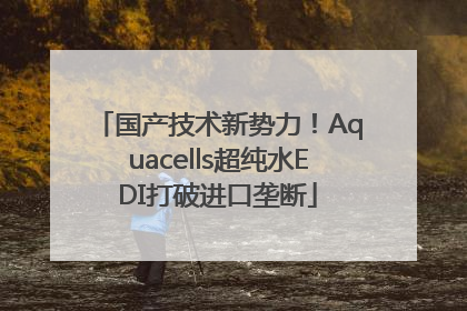 国产技术新势力！Aquacells超纯水EDI打破进口垄断