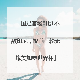 国足客场0比1不敌印尼，提前一轮无缘美加墨世界杯