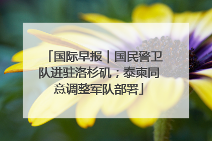 国际早报｜国民警卫队进驻洛杉矶；泰柬同意调整军队部署