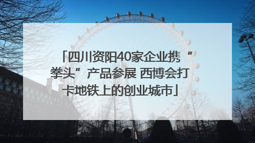 四川资阳40家企业携“拳头”产品参展 西博会打卡地铁上的创业城市