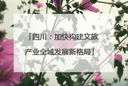 四川：加快构建文旅产业全域发展新格局