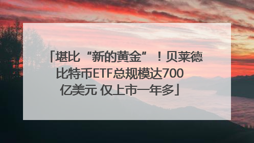 堪比“新的黄金”！贝莱德比特币ETF总规模达700亿美元 仅上市一年多
