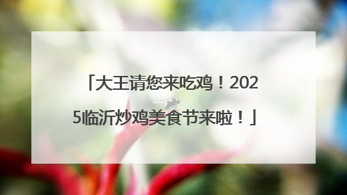 大王请您来吃鸡！2025临沂炒鸡美食节来啦！