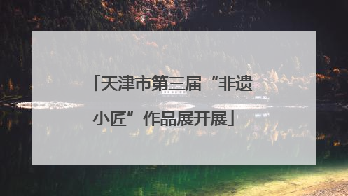 天津市第三届“非遗小匠”作品展开展