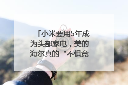 小米要用5年成为头部家电，美的海尔真的“不惧竞争”？｜热财经