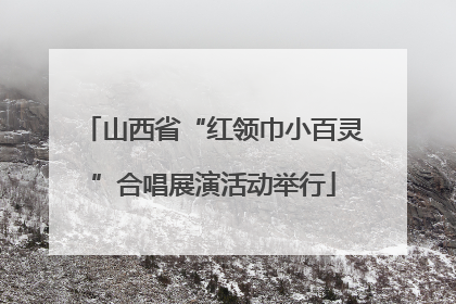 山西省“红领巾小百灵”合唱展演活动举行