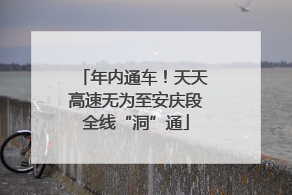 年内通车！天天高速无为至安庆段全线“洞”通