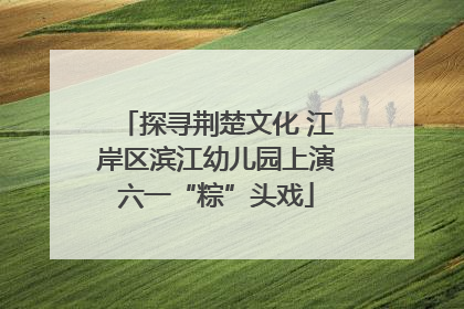 探寻荆楚文化 江岸区滨江幼儿园上演六一“粽”头戏