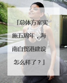 总体方案实施五周年，海南自贸港建设怎么样了？