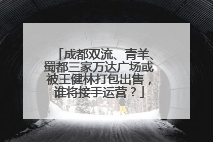 成都双流、青羊、蜀都三家万达广场或被王健林打包出售，谁将接手运营？