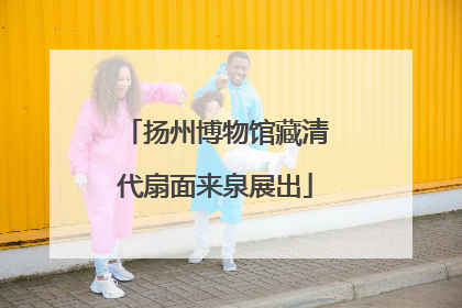 扬州博物馆藏清代扇面来泉展出