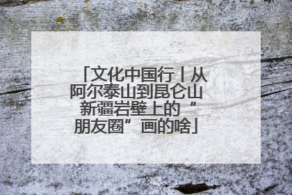 文化中国行丨从阿尔泰山到昆仑山 新疆岩壁上的“朋友圈”画的啥