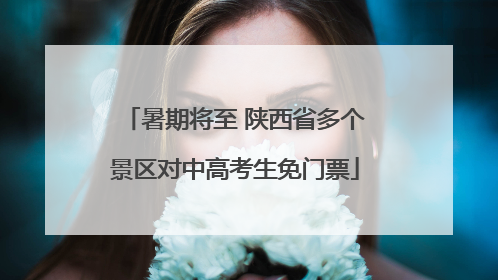 暑期将至 陕西省多个景区对中高考生免门票
