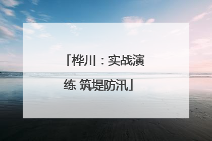 桦川：实战演练 筑堤防汛