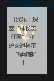 民乐：织密“林长责任网” 守护交通林带“绿动脉”