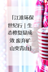 江淮环保世纪行｜生态修复显成效 废弃矿山变青山