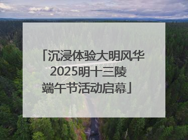 沉浸体验大明风华 2025明十三陵端午节活动启幕